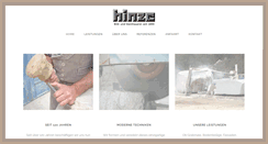 Desktop Screenshot of hinze-naturstein.de